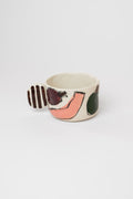 Porcelain mug - fruit & stripes #1