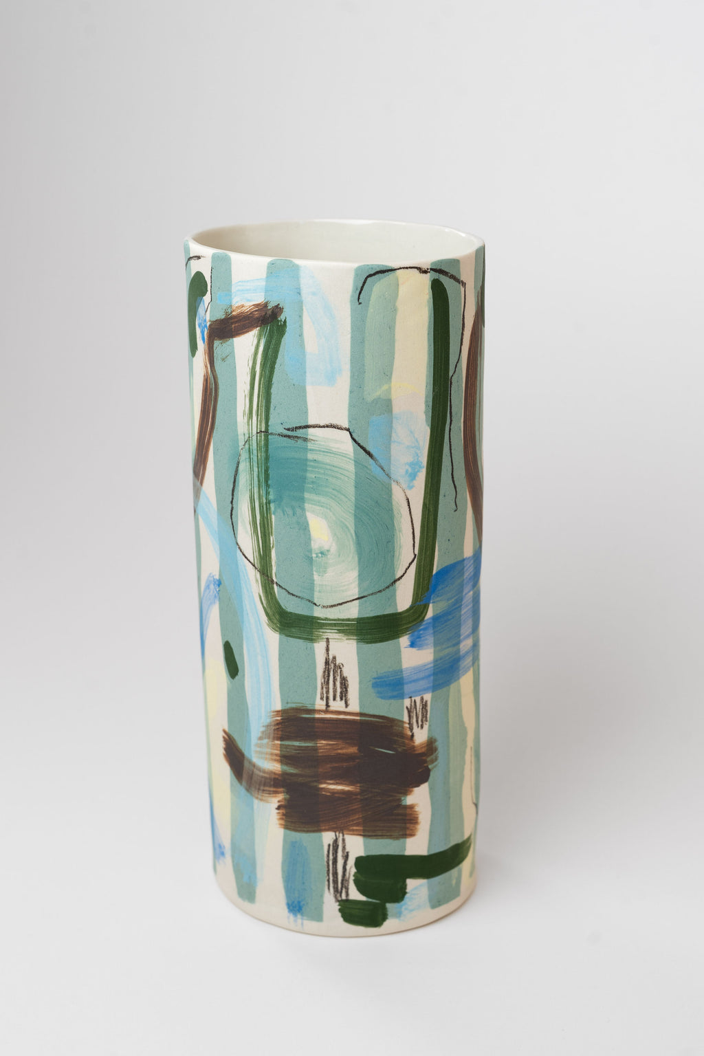 Porcelain vase - stripes & patternsoup L
