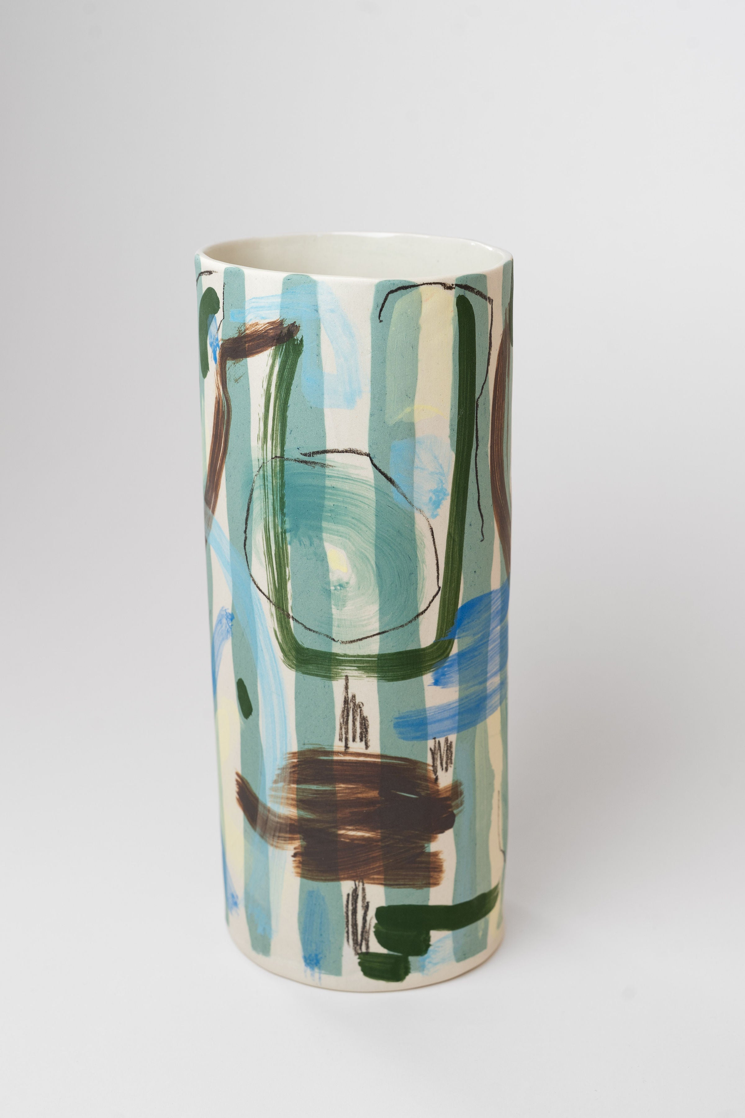 Porcelain vase - stripes & patternsoup L