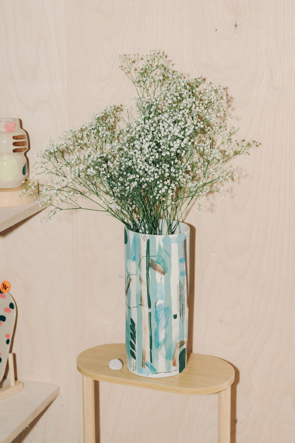 Porcelain vase - stripes & patternsoup L